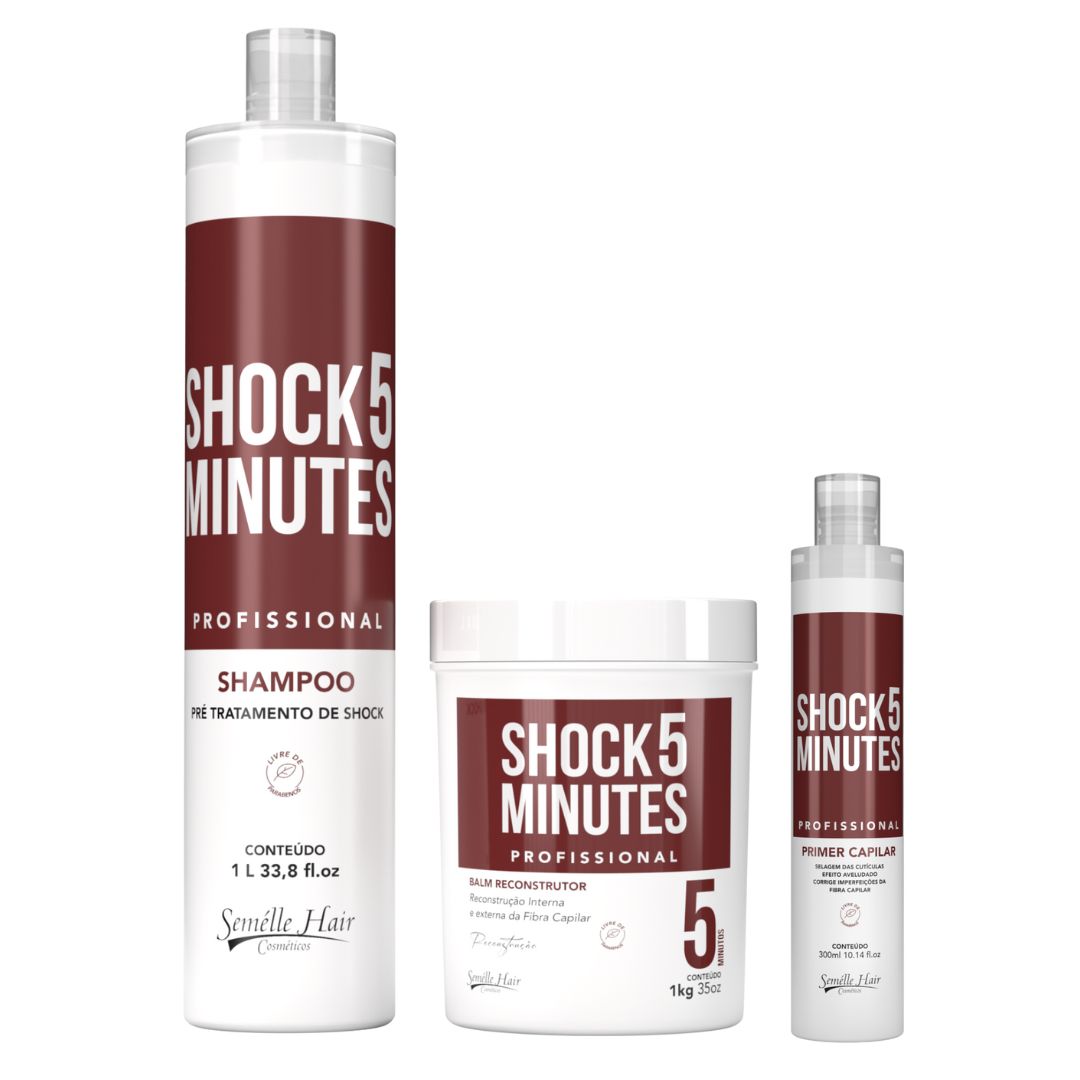 Kit SHOCK 5 Reconstrução Capilar Profissional