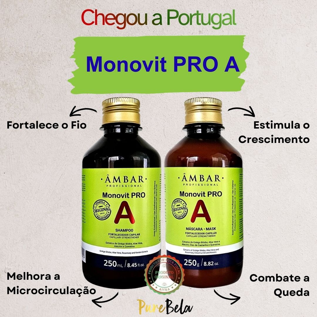 Monovit Pro A para Crescimento Capilar e Fortalecimento