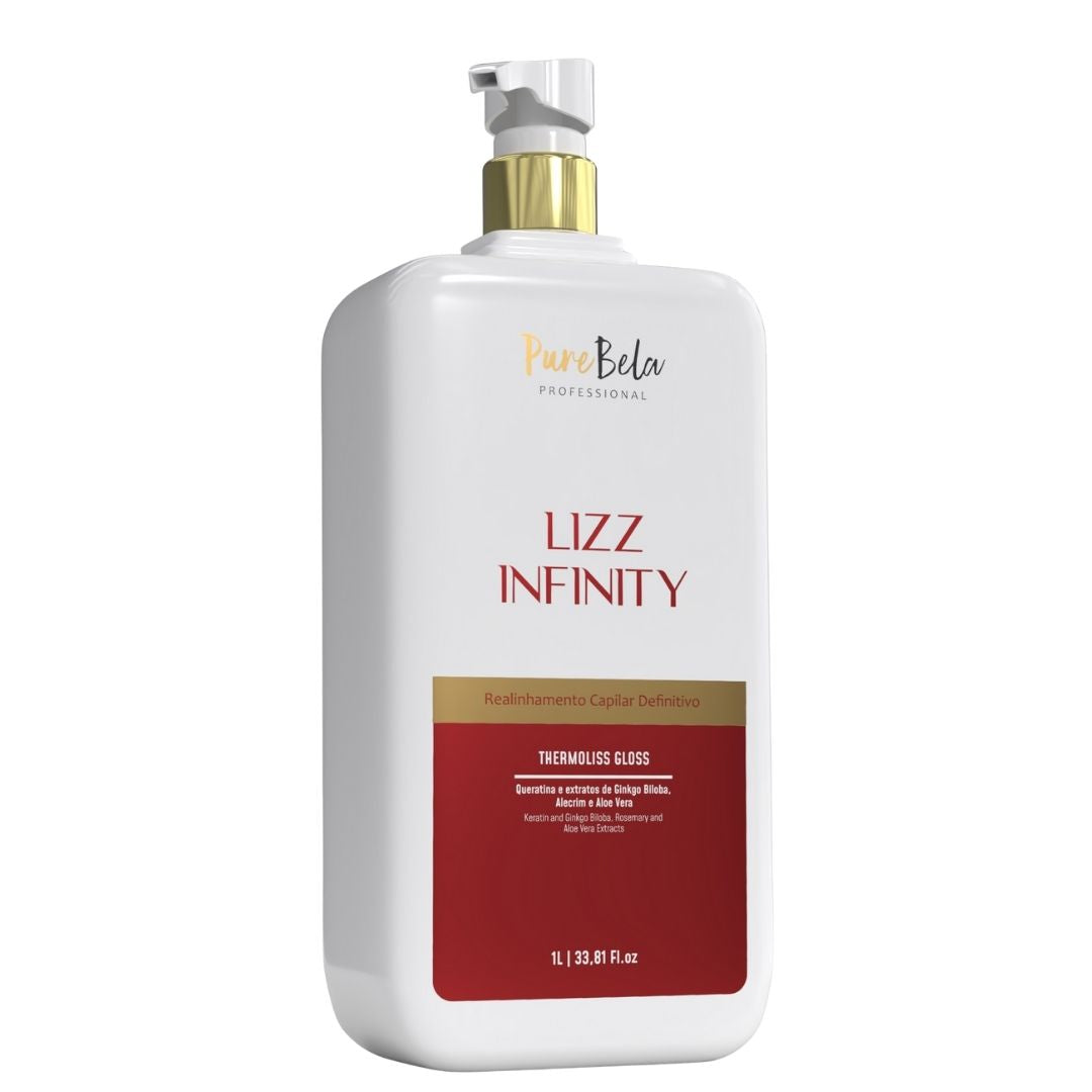 Progressiva Lizz Infinity – Alisamento Profissional Duradouro, Anti-Frizz e Brilho Intenso