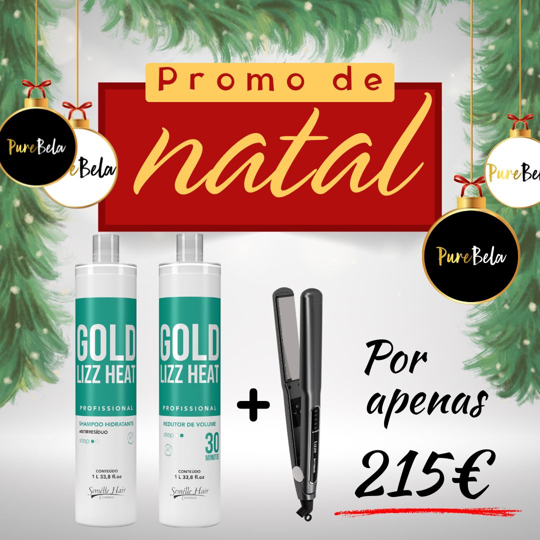 Progressiva Gold Lizz + Prancha Lizze Extreme