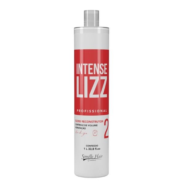 Progressiva Intense Lizz 1L entrega cabelos 100% lisos, brilhosos e macios por mais tempo. Fórmula nutritiva e segura.