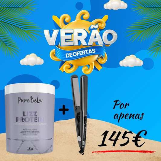 Botox Lizz Protein Orgânico + Prancha Lizze