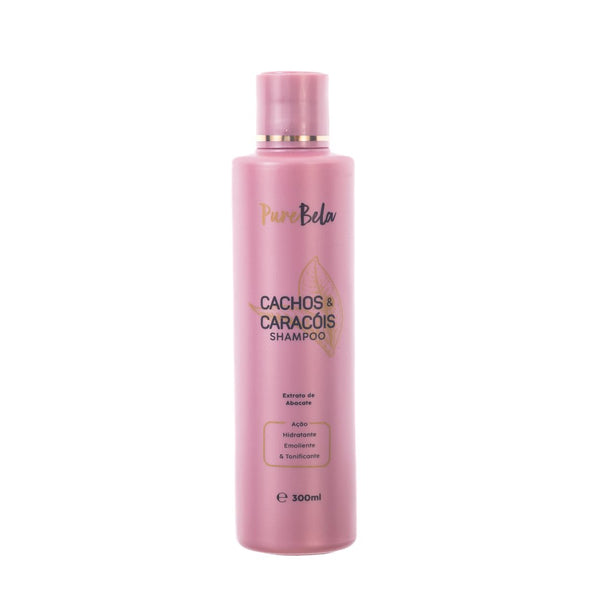 SHAMPOO CACHOS & CARACÓIS 300ML - Pure Bela - Cosméticos & Acessórios